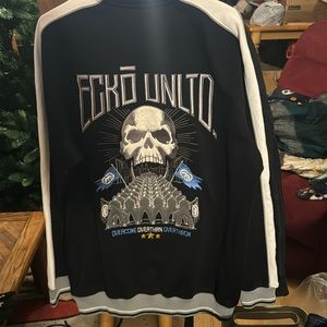 Ecko Unlimited zip up sweatshirt jacket. Size large but fits like a 2x